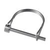 2Pcs Tiny 316 Stainless Steel Full Marine Grade 3/16" x 1.97" Spring Buckle Pin Shaft Locking Pin D-shaped Safety Coupler Pin