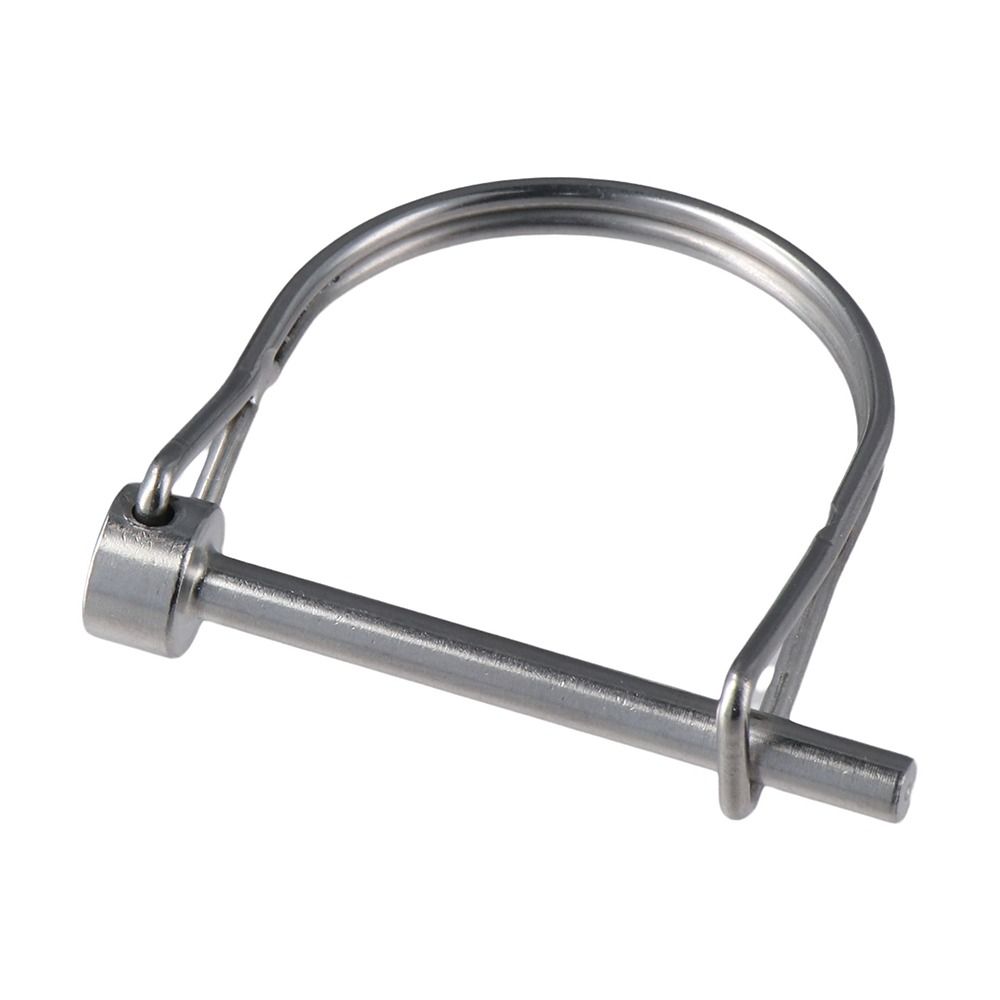 2Pcs Tiny 316 Stainless Steel Full Marine Grade 3/16" x 1.97" Spring Buckle Pin Shaft Locking Pin D-shaped Safety Coupler Pin