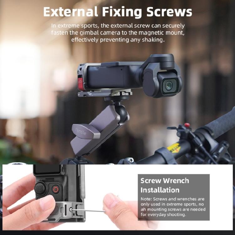 Magnetic Holder Platform For Pocket 3 Stand With Expandable Option For Backpacks And Tripods Aluminum