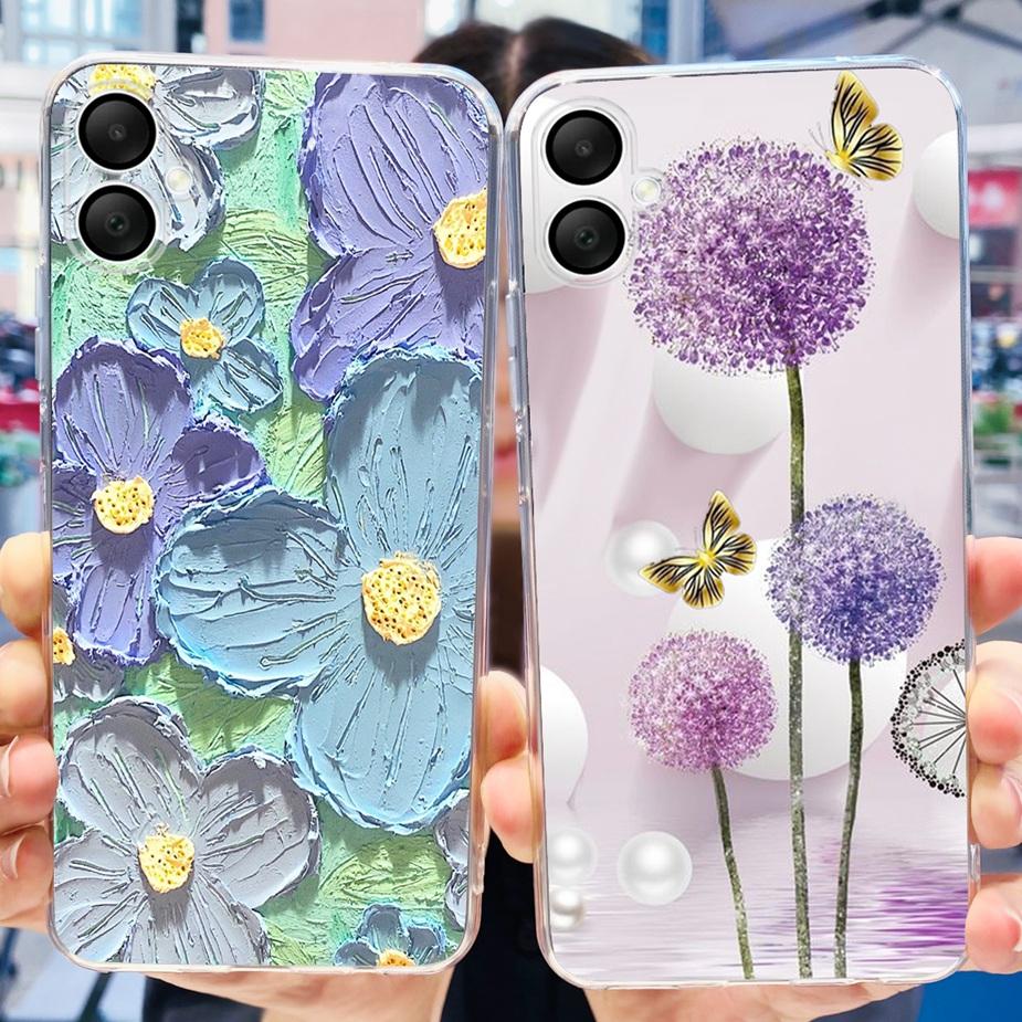 For Samsung Galaxy A06 Case SM-A065F New Luxury Painted Cover 6.7'' Soft Silicone Phone Case For Samsung A06 A 06 GalaxyA06 Bags