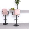 Day and Night - Day and Night Kitchen Stools 2 Units Pink Velvet