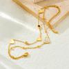 Gold Double-layer Heart Charm Anklet