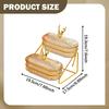 Fruit Basket Appetizer Platter 2 Tier Elegant Countertop Organizer Bowl Tiered Serving Tray