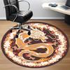 1pc Dragon Chair Carpet for Office, Round Non Slip Durable Large Size Office Carpet, Suitable for Office