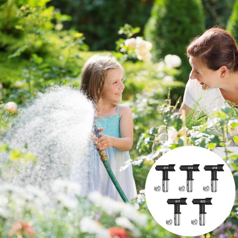 Airless Sprayer Tips Kits 5PCS Interchangeable Paint Sprayer Nozzles Suitable For Craft Project and Professional Use