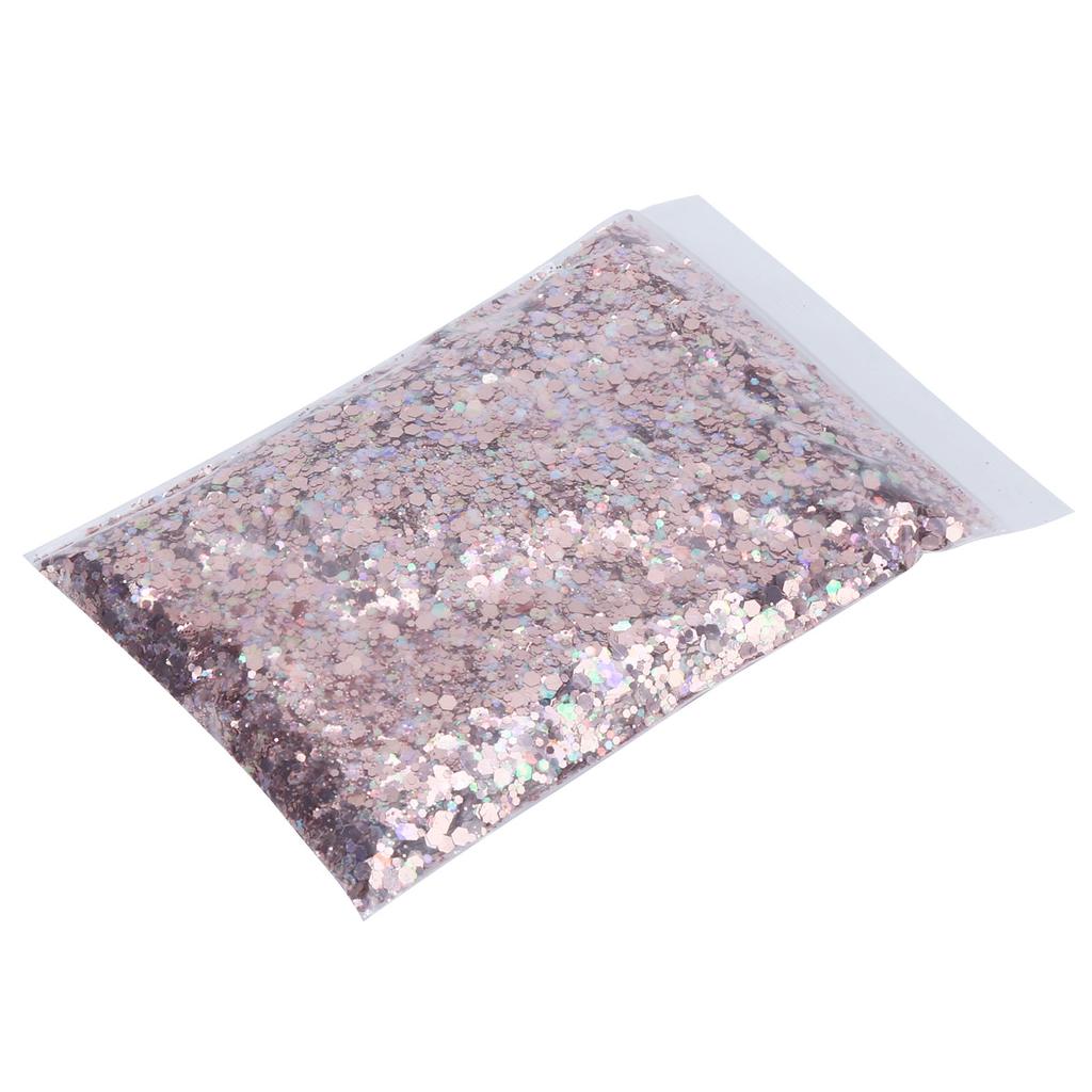 50g Nagelglitzer Bunt Fantasy Roségold Gesunde Inhaltsstoffe Harz-Pailletten für Handgemacht