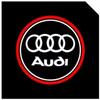 For Audi 8L 2PCS for Audi RS S LINE S3 S4 S5 Quattro Q7 Q5 A3 A5 A7 A6L A4L A8L R8 LED Car Door HD Laser Projector Lights Door Welcome Lamp