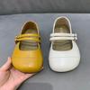 Flat-bottomed Mary Jane Shoes Women's 2025 Spring and Summer New Retro Gentle Wind Shallow Mouth Versatile One-word Buckle with Soft-soled Single Shoe
