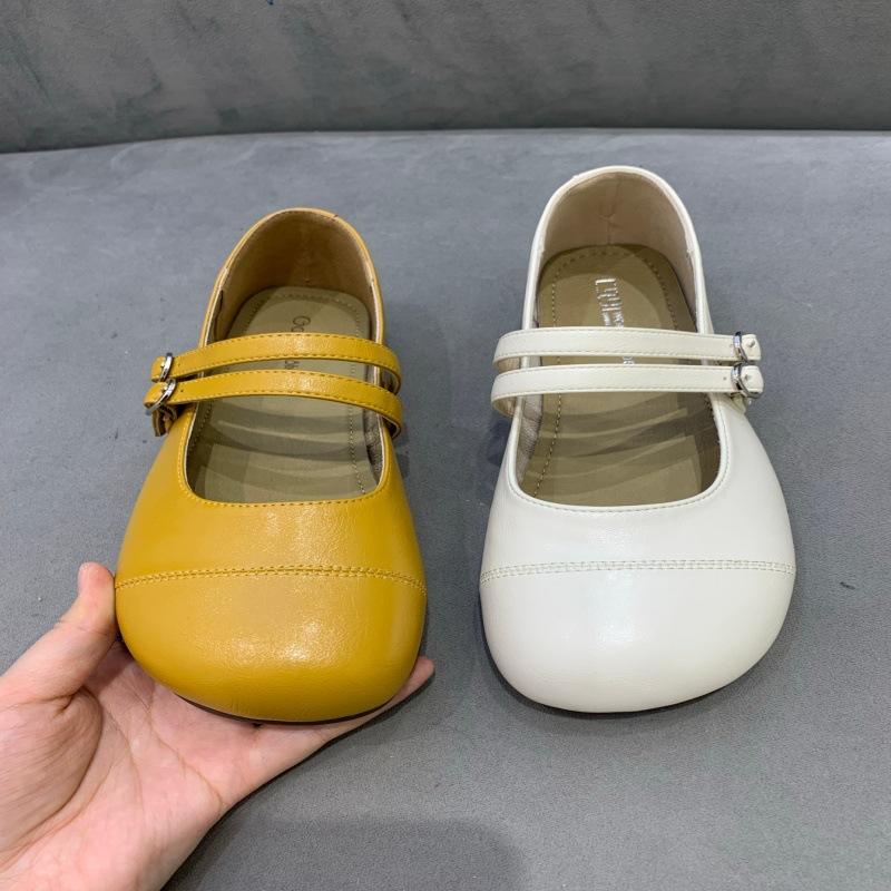 Flat-bottomed Mary Jane Shoes Women's 2025 Spring and Summer New Retro Gentle Wind Shallow Mouth Versatile One-word Buckle with Soft-soled Single Shoe