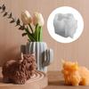 3D Highland Cow Silicone Mold Cute Calf Resin Mold Crafts Candle Mold Food-Grade Mould for Figurines Desktop Home Decoration