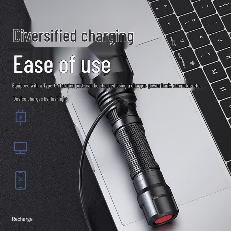 SUPERFIRE M2 High-Power Rechargeable LED Flashlight