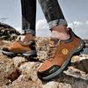 Spring and Autumn Hiking Shoes Men's Breathable Outdoor Genuine Leather Light Sports Shoes Non-Slip Wear-Resistant Waterproof Hiking Boots