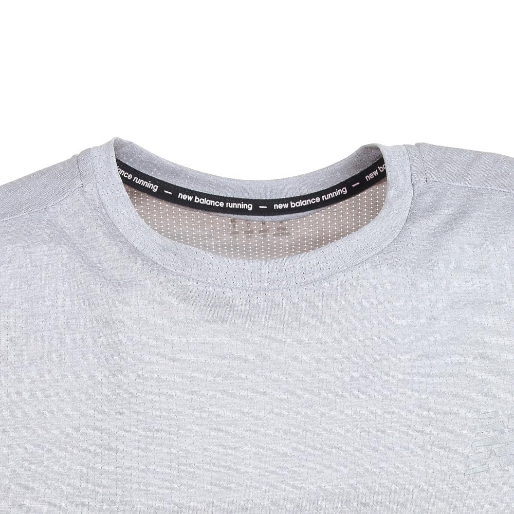 Impact Run SS MT21262 Short Sleeve Athletic Gray S [New Balance] T-Shirt T-Shirt (AG)