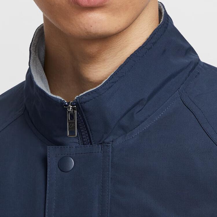 Nike Club Polokragen Sportlich Lässig Lockere Jacke Herrenjacke Blau FZ0657451