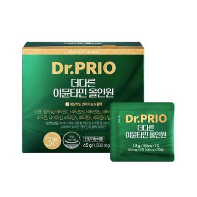 Dr. Prio The Other Immune Vitamin Multivitamin Immune All-in-one Multipack 30 Packets, 4 Week Supply