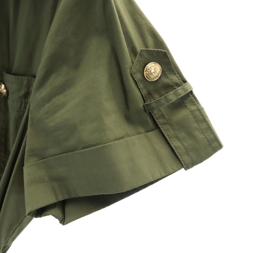 Diane von Furstenberg Rochie wrap cu mânecă scurtă kaki militar Femei Second-hand