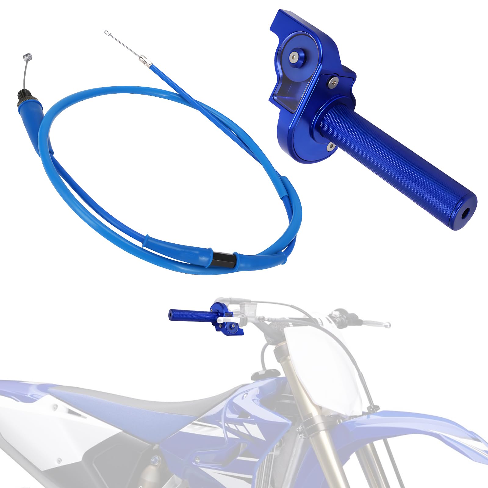 JFG Motorcycle High Throttle Kit Visual Throttle + Throttle Wire (Throttle Cable) 7/8 22mm Aluminum Applicable Models: CRF50 XR250 CRF80 CRF70 CRF100