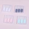 Convenient facial mask set silica gel 3 makeup brushes for all types of stains, 1 pc.