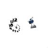 Creative Modern 3D Wall Clock Sculpture with Arabic Numbers And Ballerina Dancer Figurine for