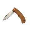 Beech Wood Handle Stainless Steel Round Blade Safety Folding Fruit Knife Portable Daily Pocket EDC Cutter