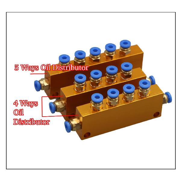 CNC Manual Lubrication Oil Pump Kit Oil Outlet 4mm 6mm TZ-5 Lubrication Pump for CNC Engraving Router