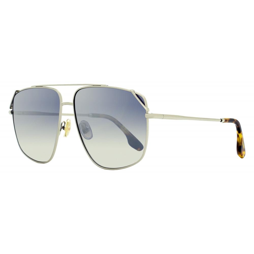 

Victoria Beckham Women s Navigator Sunglasses VB229S 040 Silver Havana 61mm 040