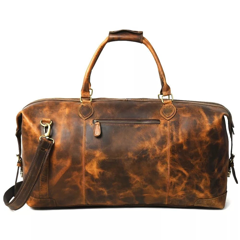 Cestovní taška z pravé kůže Víkendová taška Buffalo Leather Duffle Bag
