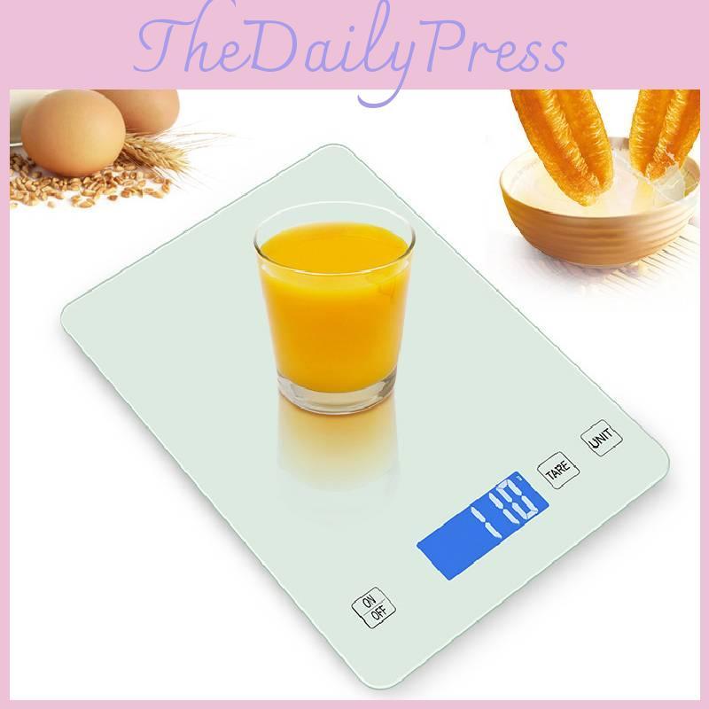 Modern Usb Glass Food Scale With High Accuracy Measurement For Home Baking And Cooking Needs