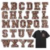 Embroidery Label Leopard Print English Alphabet Cloth Label Clothes And Hats Hand Account Diy Patch Accessories Embroidery Stickers Cloth Stickers