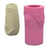 Succulent Vase Moulds Flowerpot Mold Human Face Shape Plant Pots Mold Pen Storage Holder Moulds Suitable for Crafting