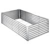 Galvanized Raised Garden Bed, 2400 X 1200 X 620 Mm, Rectangular Metal Planter Box Kit Outdoor, Bottomless Elevated Planting Box with Gloves, Alu-Zinc,
