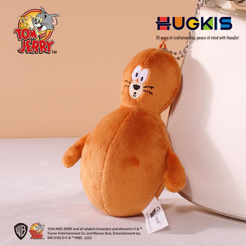 Authentic Tom & Jerry Plush Transforming Keychain Figurine - Cute Cartoon Ornament Birthday Gift