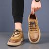 Fashion Brand Leisure Walk Man Casual Shoes British Leather Sneakers Classic Men Skateboard Low Footwear Spring New Lace Up Oxford Shoes