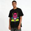 Dark Veiny Fanged Vampire Print Cool Street Style Short Sleeve T-Shirt Pure cotton T-shirt