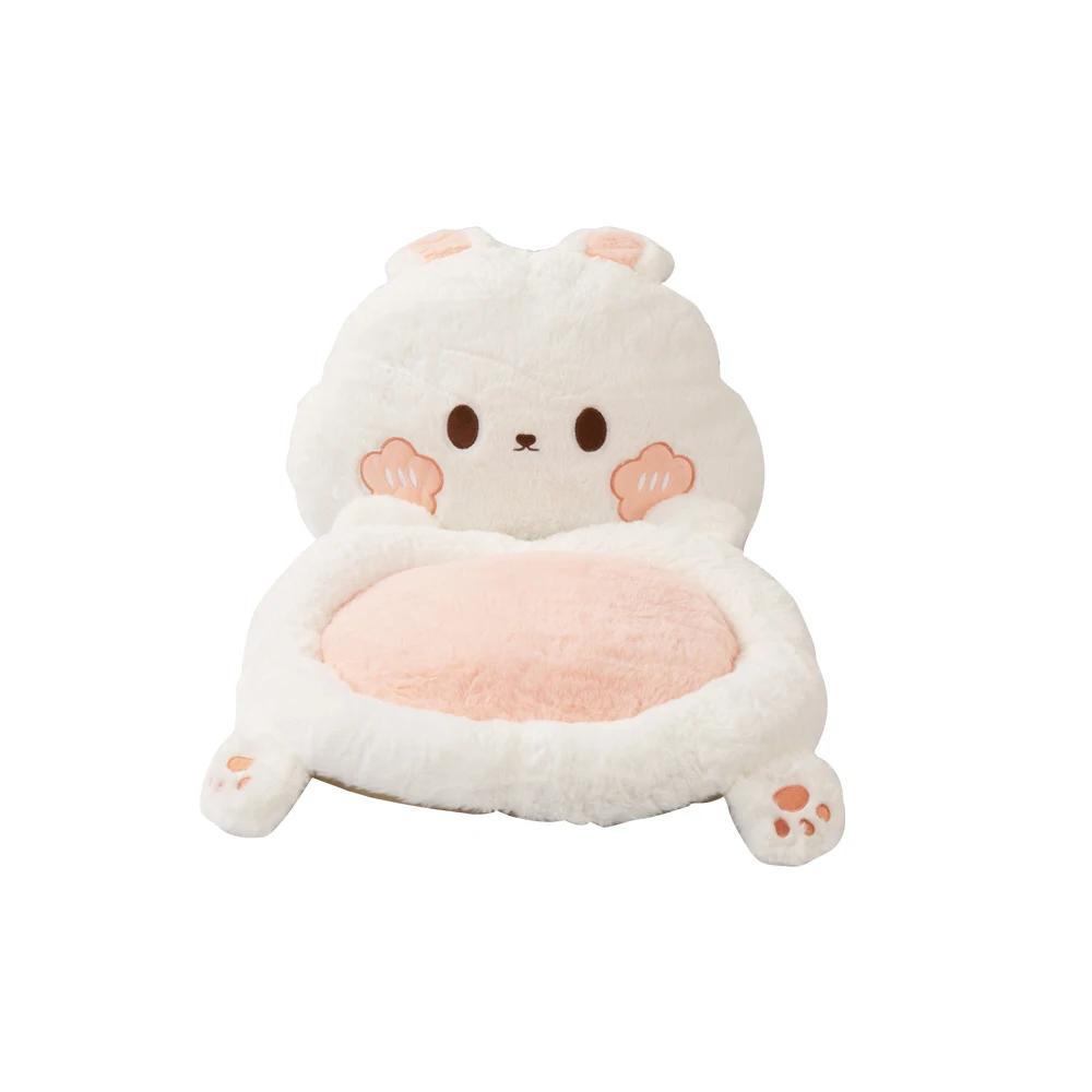 Cute Animal Style Back Chair Cushion Office Chair Cushion Multifunctional Chair Cushion Home Decorative Sofa Cushion Bed Chair 45-45-9cm