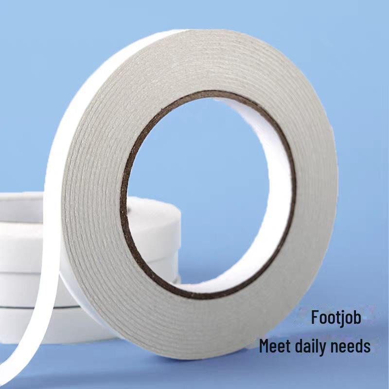 High Viscosity Double-Sided Office Tape, Strong and Mark-Free, Cotton Paper, Full Rice, Transparent