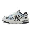 Chunky Liner Abrasion Resistant Low Top Skateboard Shoes Unisex Blue White 3ASXCA12N-50WHS(Team183-)