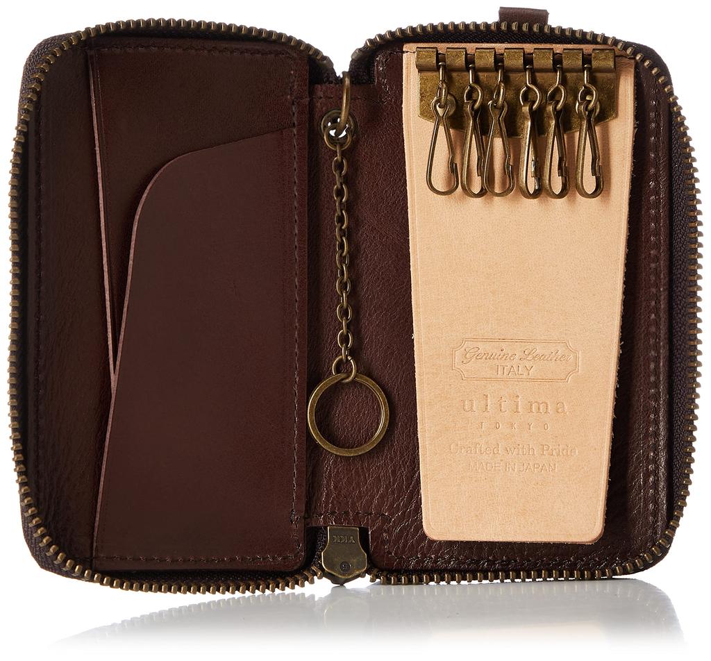 Genuine Italian Leather Unlined 11421 [Ultima Tokyo] 6-row Vegetable-Tanned Cup, [Macchiato] No.