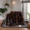 Luxury Faux Fur Blanket High-end Bed Fox Fur Blankets For Beds Plaid on The Sofa Cover Decoration Home Blankets And Throws