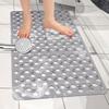 Suction Cups Shower Stall Mat Drainage Holes Anti Slip Bathroom Mat Machine Washable Antibacterial Resistant Bath Mat Toilet