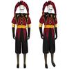 Freak Show Zirkus Pierrot Cosplay Kostüm Komplettset Clown Charakter Rollenspiel Outfit Spiel Otome Stil Unisex Performance Set