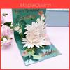 Valentines Day 3d Paper Flower Card With Gold Foil For Romantic Celebration And Gift Giving