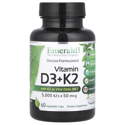 Vitamin D3 + K2, 60 Vegetable Caps