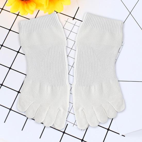 1 Pair Cotton Five Finger Short Socks Women Girl Breathable Sweat-Absorbent Split Toe Socks Casual Pilates Yoga Gym Fitness Sports Socks