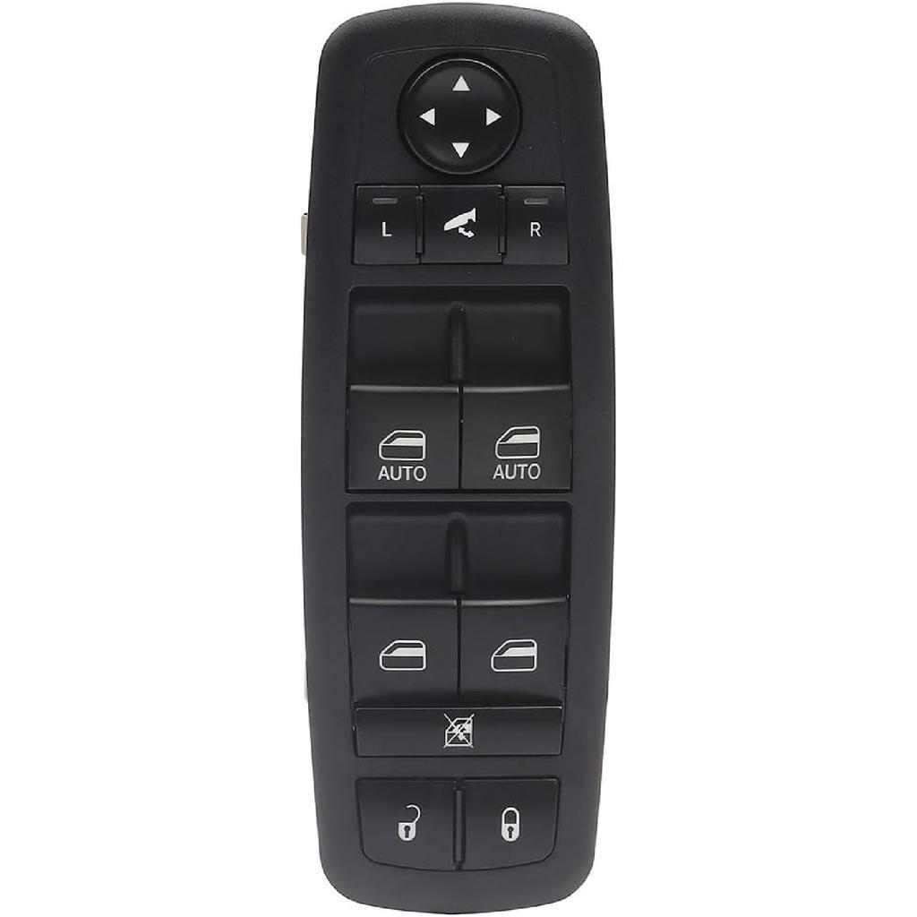 Power Window Master Control Switch Front Left Compatible 2012-2018 For Dodge GRAND CARAVAN 2012-2016 For Chrysler TOWNCOUNTRY, Power Window Switch