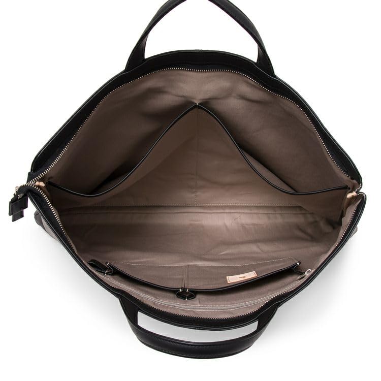 Zwickellose Aktentasche Hergestellt von Baseballhandschuh-Hersteller Echtes Leder A3 Novi Business-Tasche Große Kapazität Tasche PC 13 Zoll SA117 TRION Schwarz [Offiziell]