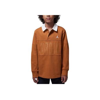 MJ Essentials Statement Comfortable Soft Polo Shirt Kids Tops Orange HQ7198-228