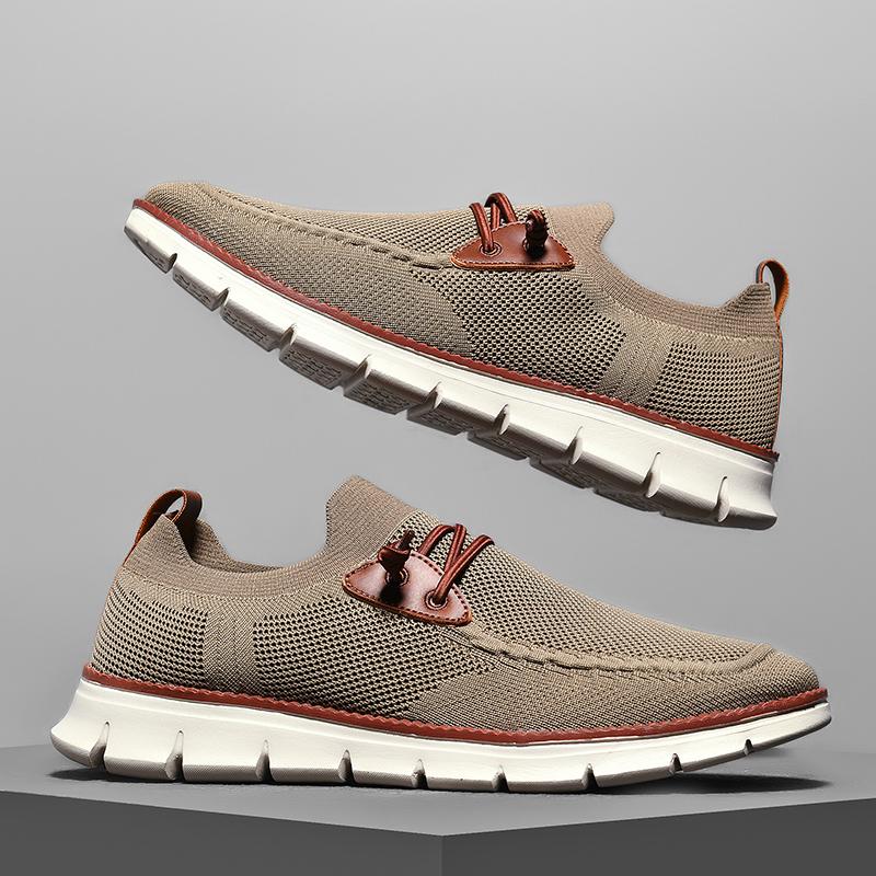 TUINANLE Herrloafers Svarta Sneakers Större Storlekar 40-50 Skor Casual Sneakers Andningsbara Nätskor