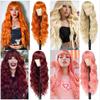 Wigs Women's Long Hair Natural Full Headgear Multicolored Daily Air Bangs Curly Water Wave Pattern Wig