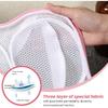 2 Pack Large Bra Laundry Bags for Washing Machine, Brassiere Wash Bags for Laundry, Lingerie Bag for Washing Delicates, Pink Bra Washer Protector
